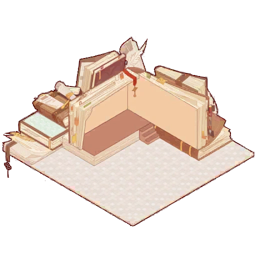 Book World home layout in My Leisure Time