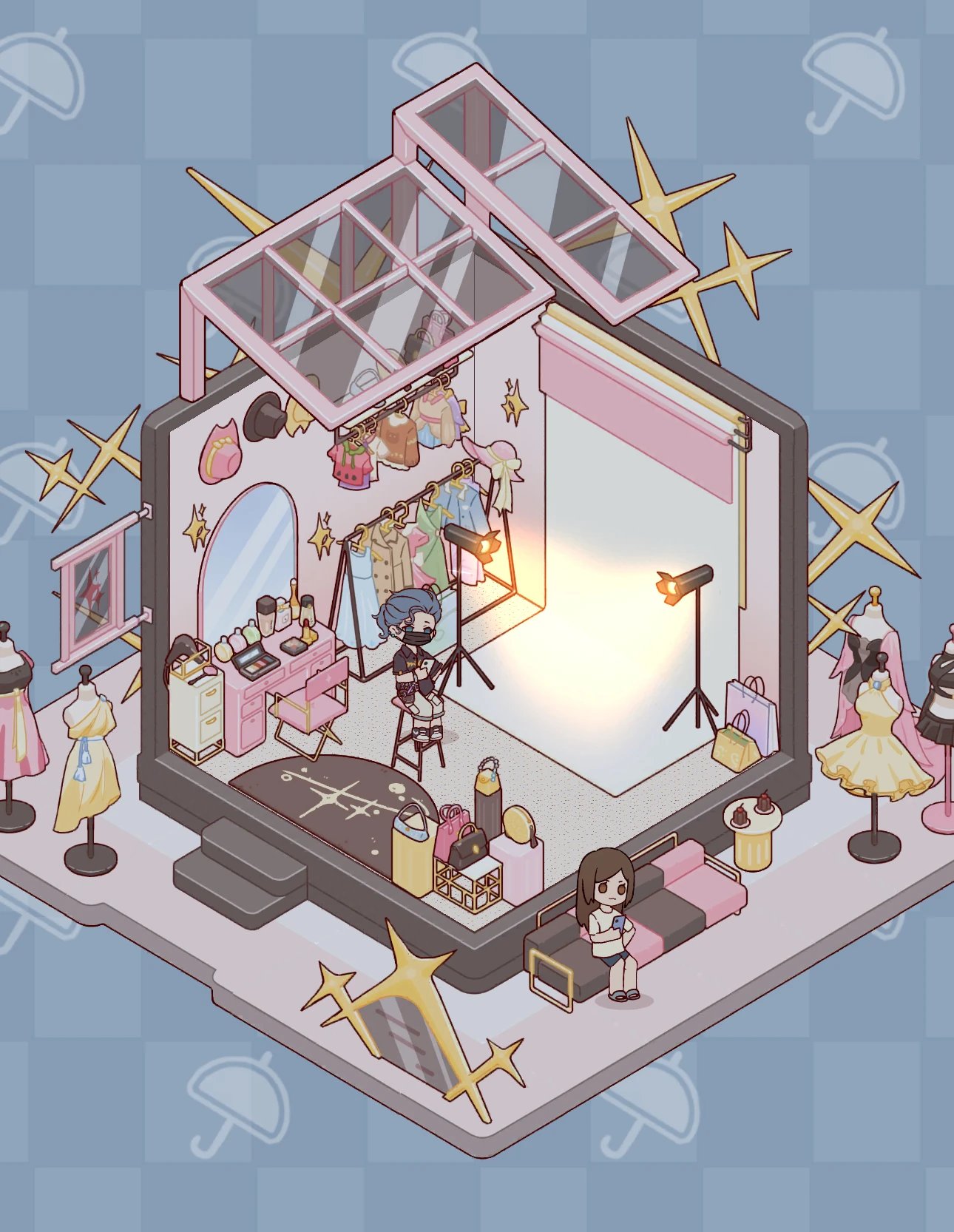 Artsy Salon interior in My Leisure Time
