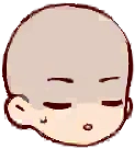 Gloomy Face head item
