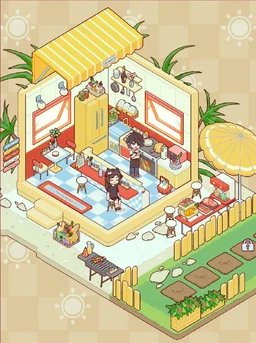 Yummy Diner interior in My Leisure Time